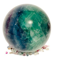 Load image into Gallery viewer, Rainbow Fluorite Sphere # 189
