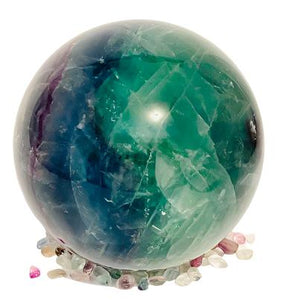 Rainbow Fluorite Sphere # 189