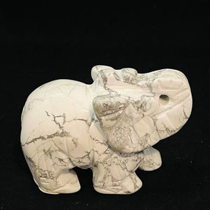 Howlite Elephant #1