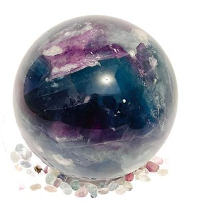 Rainbow Fluorite Sphere # 22