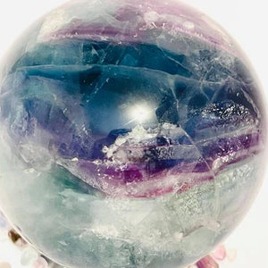 Rainbow Fluorite Sphere # 22