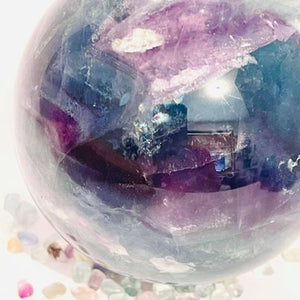 Rainbow Fluorite Sphere # 22