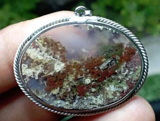 Moss Agate Pendant #186