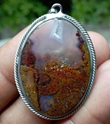 Moss Agate Pendant #132