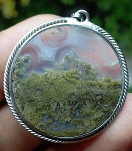 Moss Agate Pendant #143