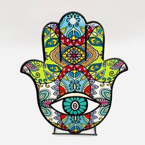 Load image into Gallery viewer, Hamsa Hand Large Plates
