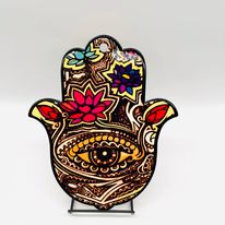 Load image into Gallery viewer, Hamsa Hand Large Plates
