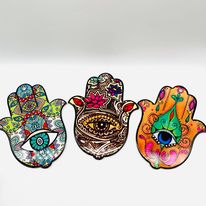 Hamsa Hand Large Plates