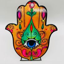 Load image into Gallery viewer, Hamsa Hand Large Plates
