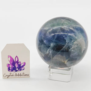 Blue Fluorite Sphere # 54