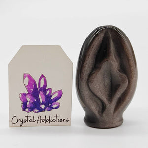 Silver Sheen Obsidian Vulva # 6