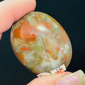 Brecciated Red Jasper Palm Stone #32