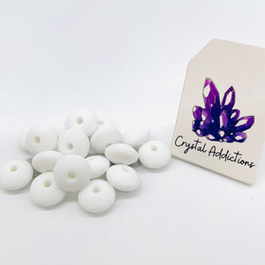 Beads - Silicone Plain Lentils 12mm