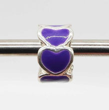 Load image into Gallery viewer, Pandora Inspired Charms - Silver Purple
