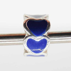 Pandora Inspired Charms - Silver Blue