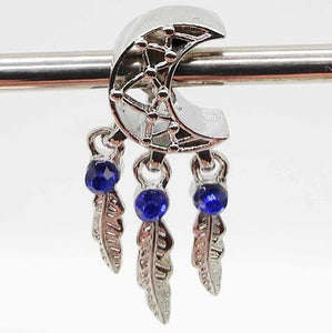 Pandora Inspired Charms - Silver Blue