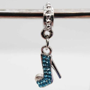 Pandora Inspired Charms - Silver Aqua