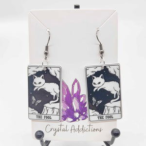 Tarot Cat Earrings