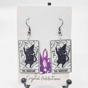 Tarot Cat Earrings