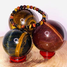 Load image into Gallery viewer, 3 Tiger&#39;s Eye Bracelet
