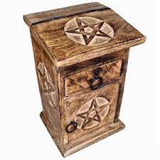 Wooden Pentacle 3 Draw Storage