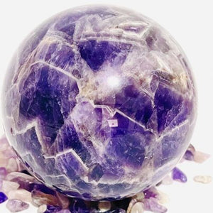 Chevron Amethyst Sphere # 4