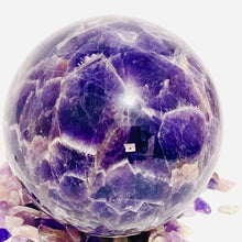 Load image into Gallery viewer, Chevron Amethyst Sphere # 4
