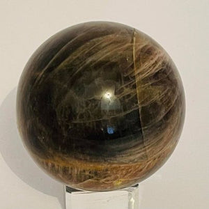 Black Moonstone Sphere #50