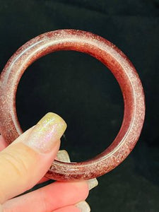 Strawberry Quartz Bangle #58