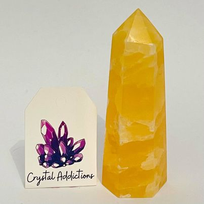 Orange Calcite Point #59