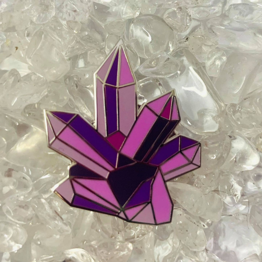 Crystal Addictions Logo Pin