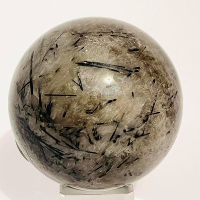 Black Tourmaline in Quartz Sphere #6