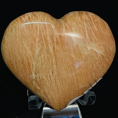 Peach Moonstone Heart #74
