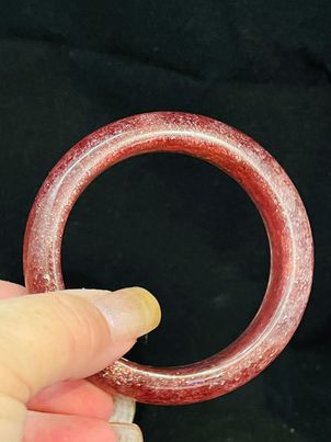 Strawberry Quartz Bangle #75