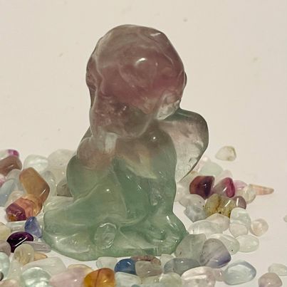 Rainbow Fluorite Cupid #7