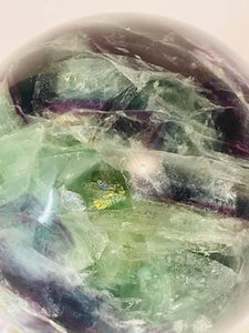 Rainbow Fluorite Sphere #8