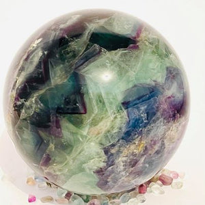 Rainbow Fluorite Sphere #8