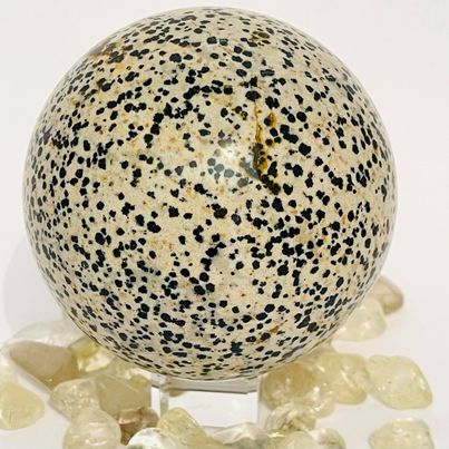 Dalmatian Jasper Sphere #88