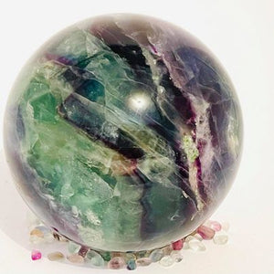 Rainbow Fluorite Sphere #8