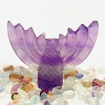 Rainbow Fluorite Mermaid Tail #90