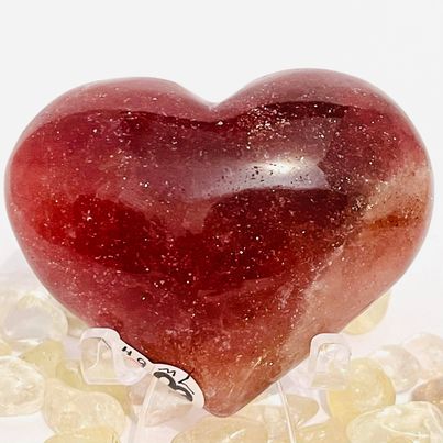 Strawberry Quartz Heart #91