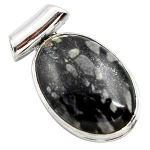 Picasso Jasper Sterling Silver Pendant # 126