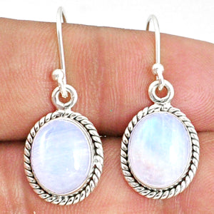 Moonstone Dangle Earrings # 21