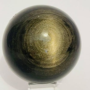 Golden Sheen Obsidian Sphere #92