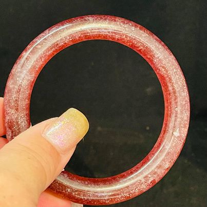 Strawberry Quartz Bangle #92