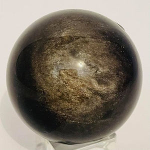 Silver Sheen Obsidian Sphere #96