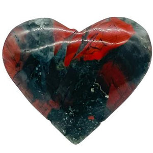 African Bloodstone Heart # 114