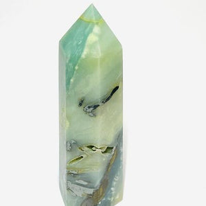 Amazonite with Black Tourmaline Point # 128