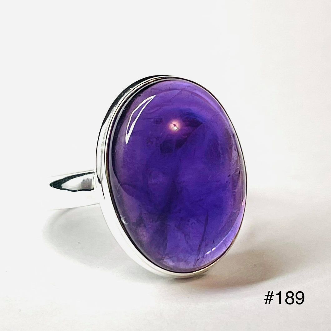 Amethyst Oval Ring #189