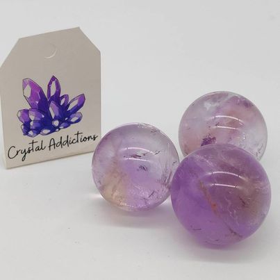 Ametrine Spheres